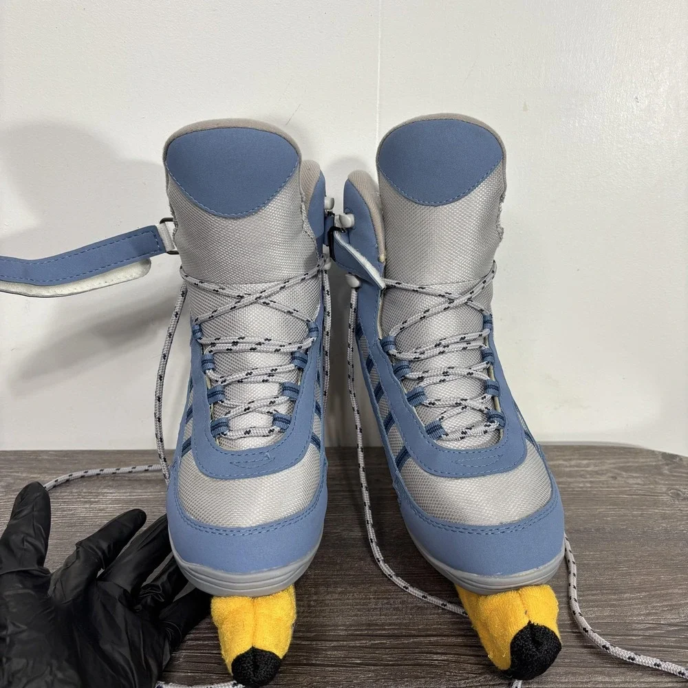 Jackson Softec Recreational Ice Skates Size 7 Blue Gray Adult Lace Up Fit
